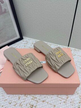 Miu Miu Matelassé Sandals